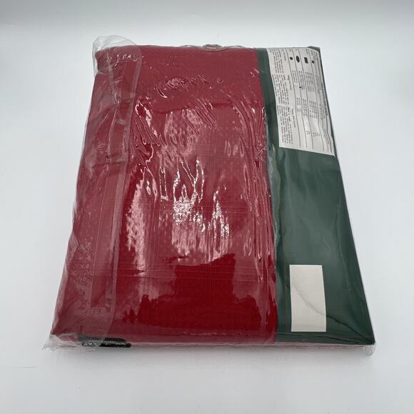 New - Tobin Home Fashions Holiday Fabric Tablecloth 60 x 102” Oval - Picture 9 of 16